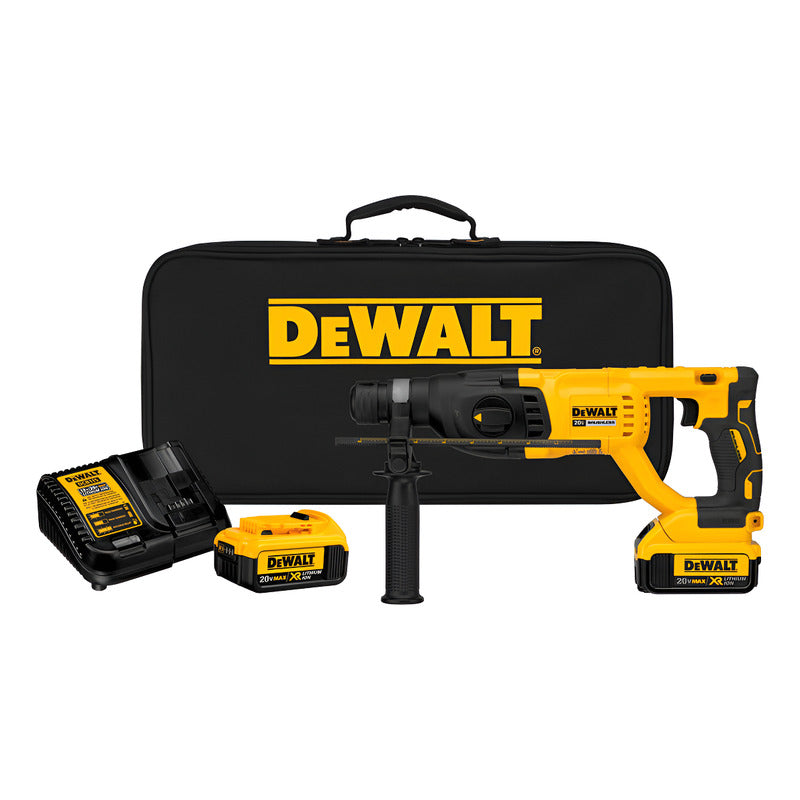 Kit Rotomartillo Inalamb. Sds Plus 1' 20v Dewalt Dch133m2-b2 - Amarillo/negro