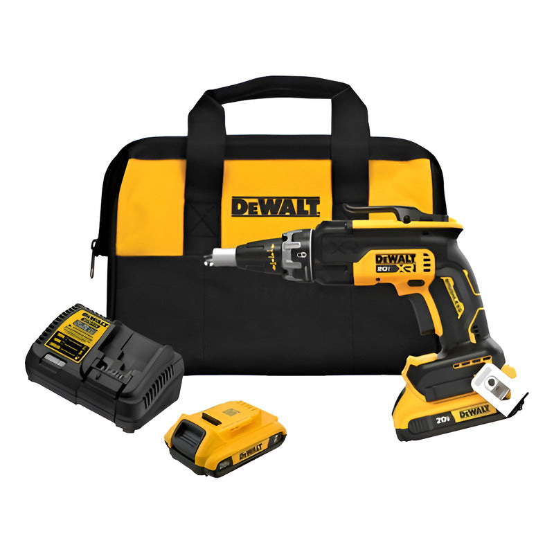 Atornillador Tabiquero Dewalt Dcf630d2 20v Xr + 2 Bat Y Car Amarillo