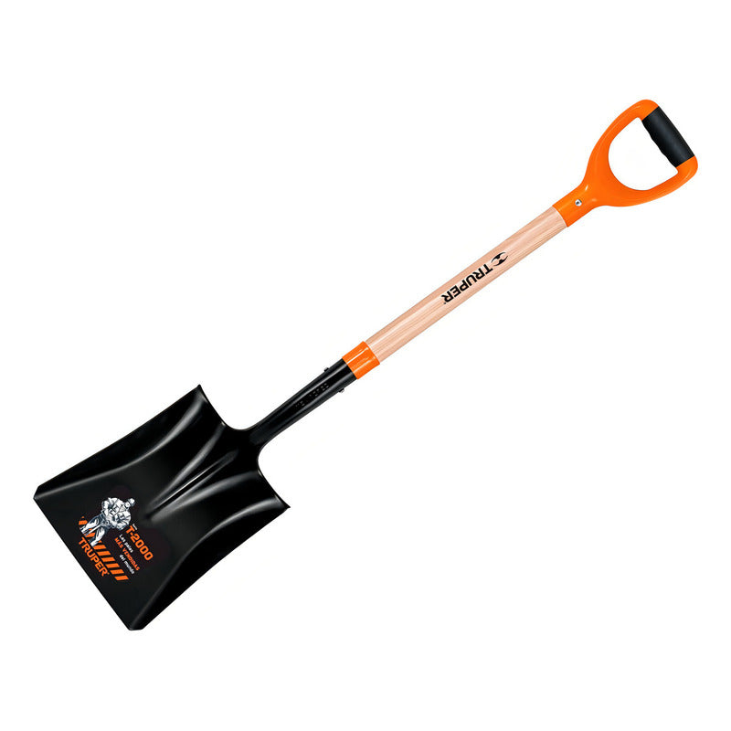 Pala Ancha Acero Carbono Puño Plástico T-2000 Truper 17161