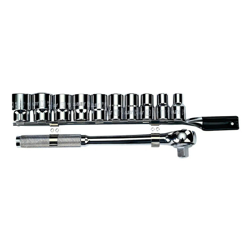 Juego De Dados Métrico Mando 1/2 11 Piezas Stanley 86-735