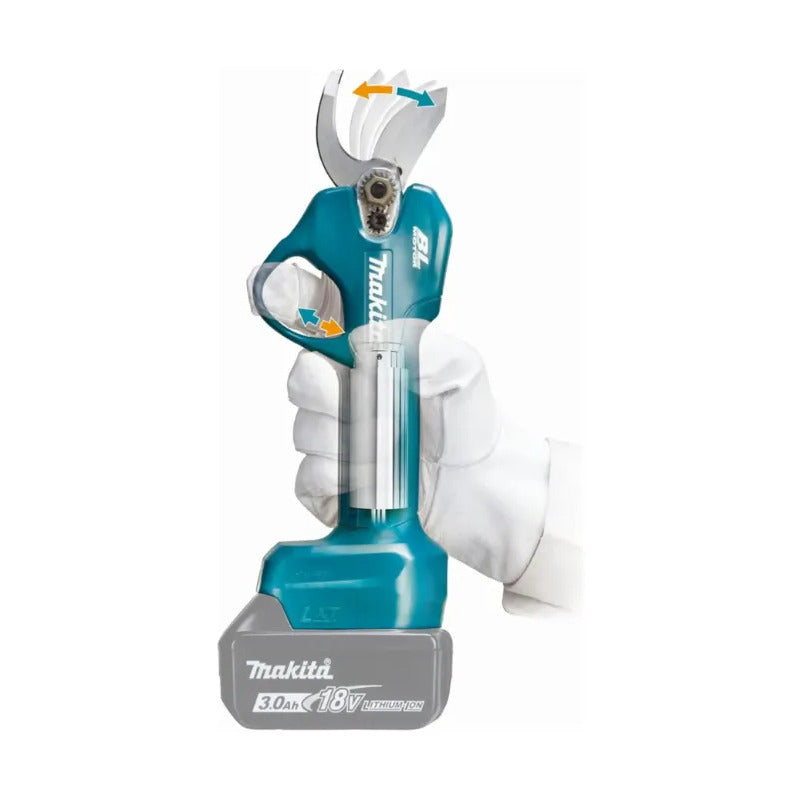 Kit Tijera Poda Inalámbrica 18v Car/bat 3ah Makita Dup181sf Azul Petróleo