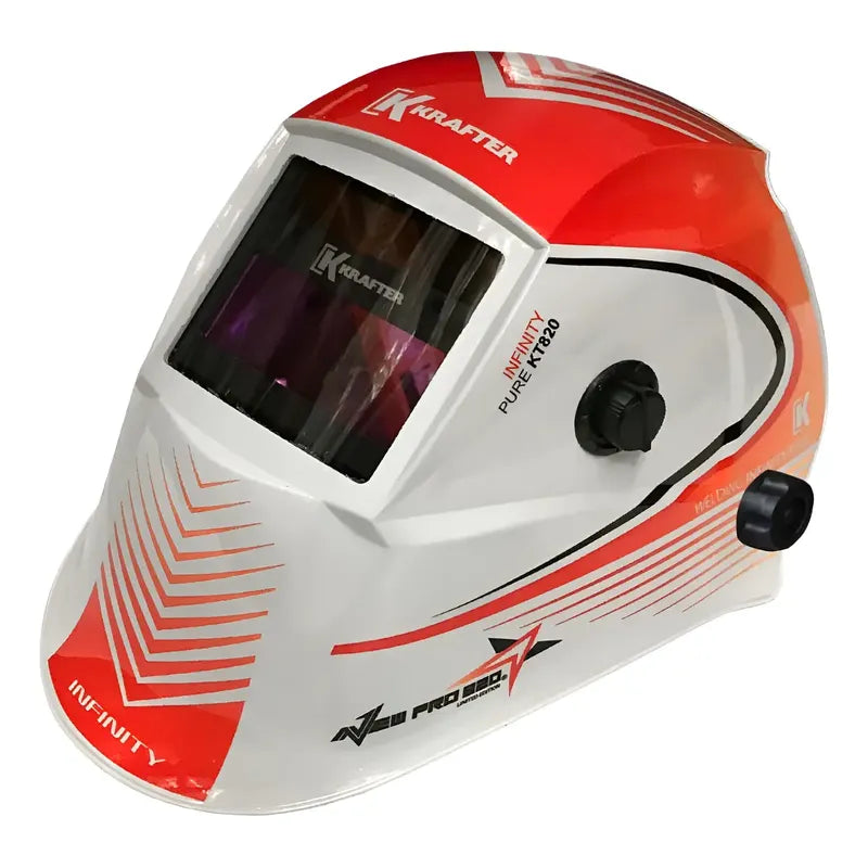 Máscara Fotosensible Krafter New Pro Kt-820 Negro/rojo New Pro 820