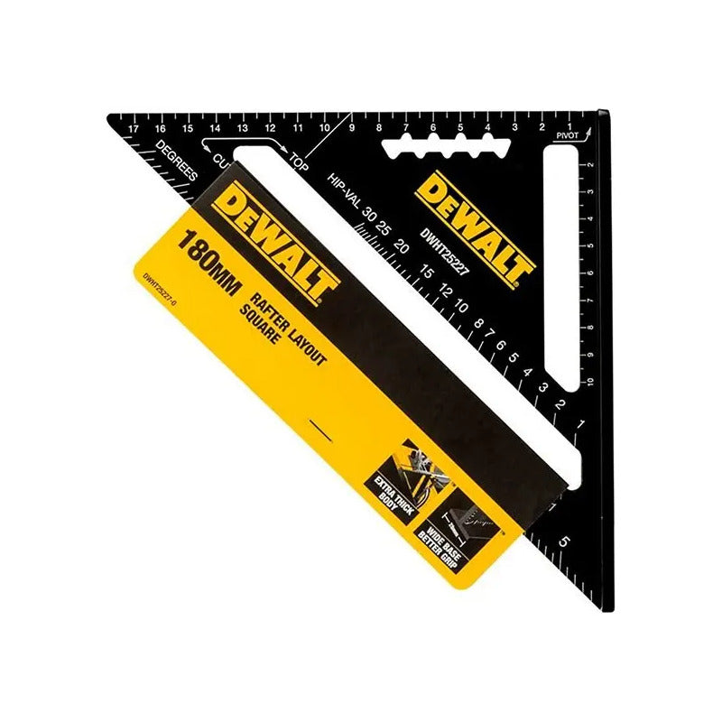 Escuadra Métrica 18cm Dewalt Dwht25227-0 Negro