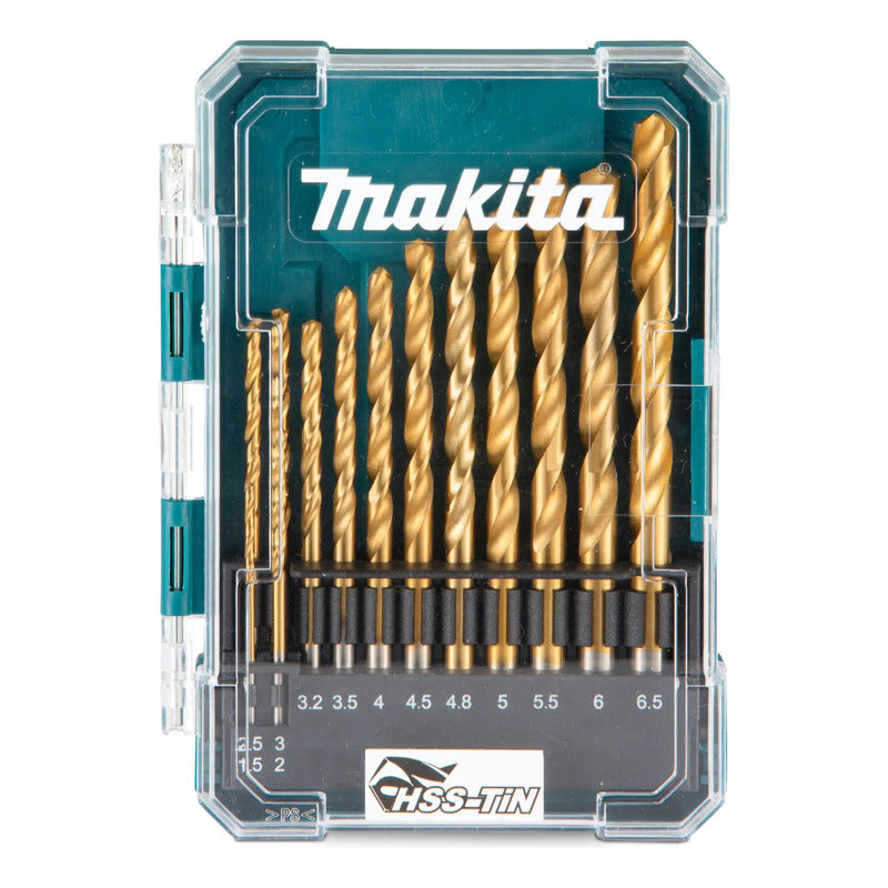 Set De Brocas Metal Acero Titanio 13 Piezas Makita D-72855