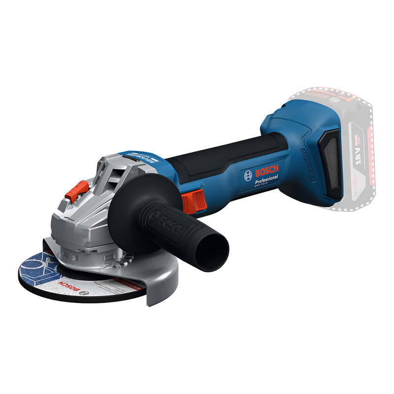 Amoladora Inalámbrica Bosch Gws 18v-8 11000rpm 115/125mm Sb Color Azul