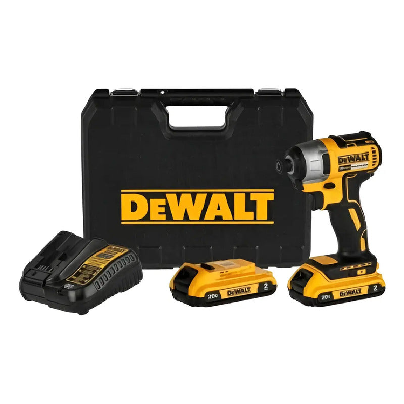 Kit Atornillador De Impacto 1/4 20v Dewalt Dcf7871d2-b2 Amarillo