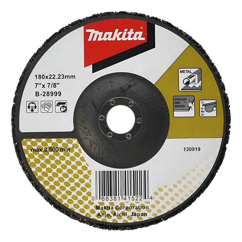Disco Limpieza Fibra Negro 7'' Makita B-28999 Negro