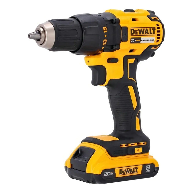 Kit Taladro Atornillador 1/2' 20v Max Dewalt Dcd7771d2-b2 Amarillo