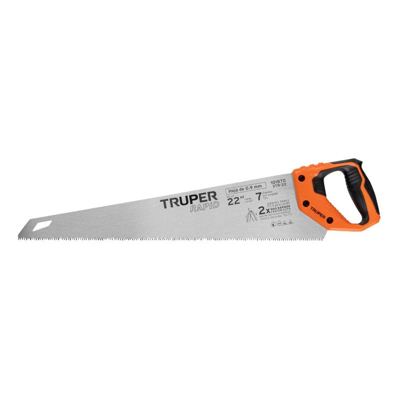 Serrucho Carpintero Rapid 22 PuLG 7 Dpp - Truper