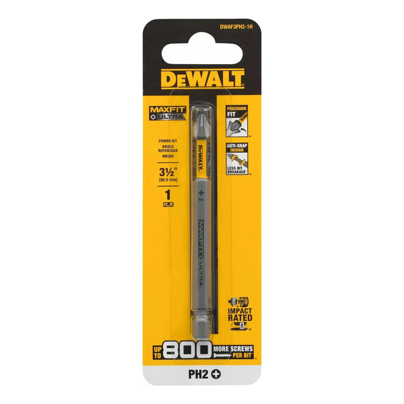 Punta Phillip 3 1/2'' N°2 Maxfit Dewalt Dwaf3ph2-1h