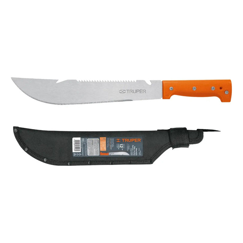 Machete Tipo Rambo 12' Con Funda Truper T-460-12x