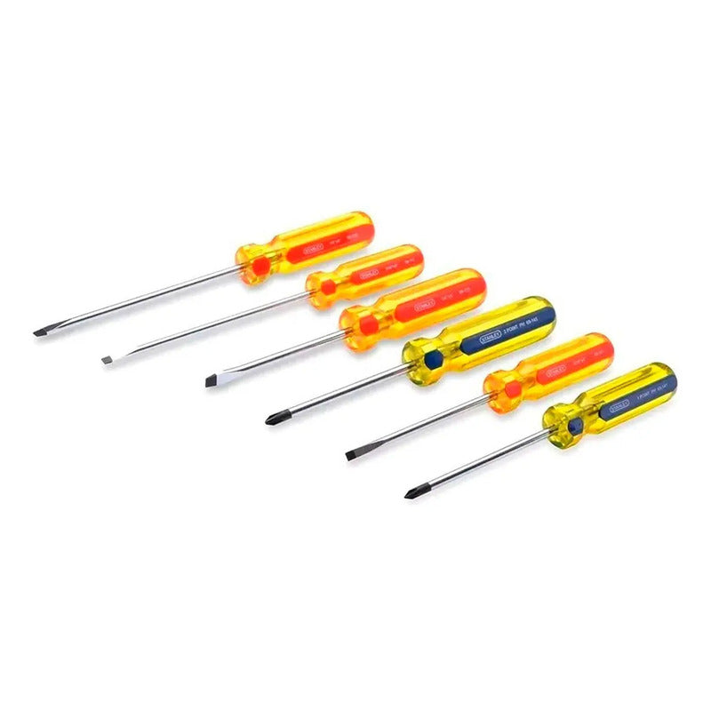 Set 6 Destornilladores Pro Paleta Y Cruz Stanley Stht69170