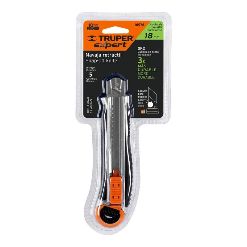 Cuchillo Cartonero Truper + 5 Cuchillas - 