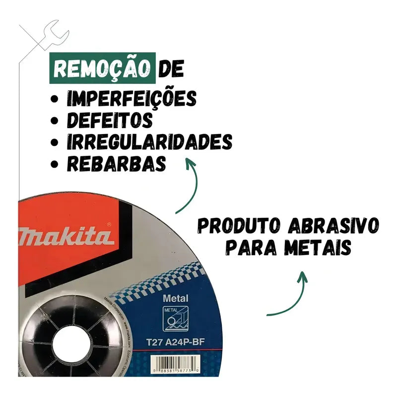 Disco De Desbaste Metal 7''x6mm A24p - Makita