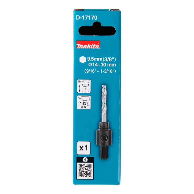 Adaptador Con Piloto De Perforacion Makita Hex. 9,5m 14-30mm