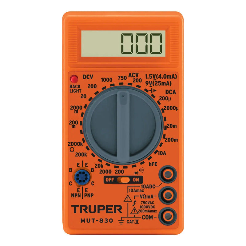 Multimetro Digital Truper Mut-830