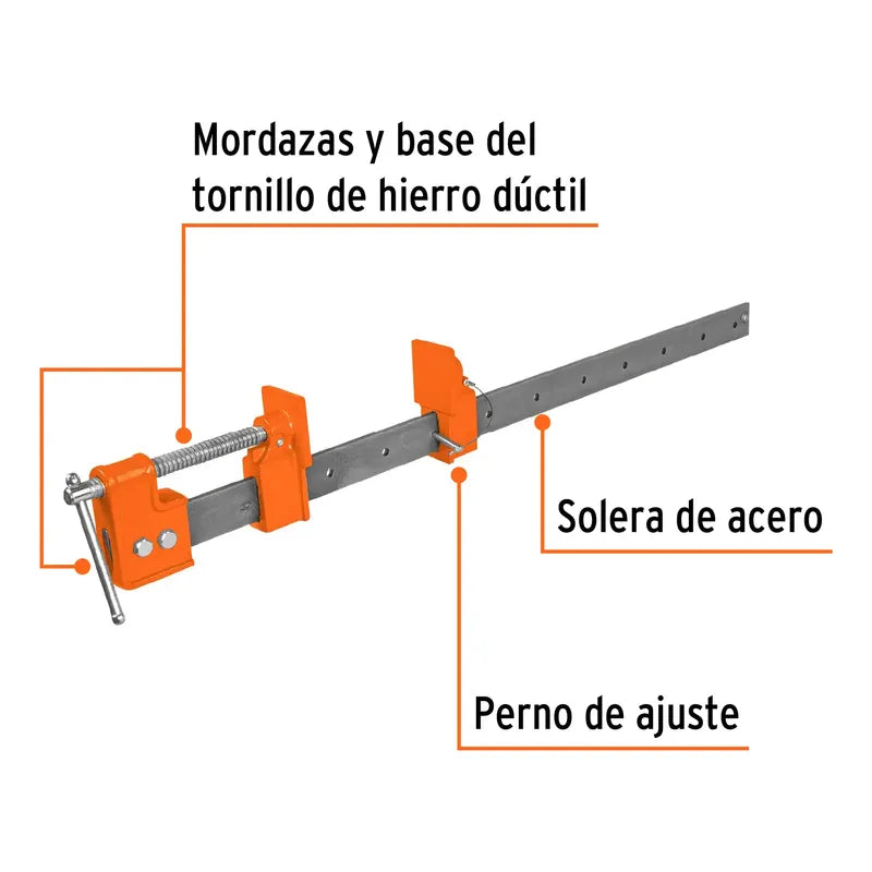 Prensa Sargento 24' X 60cm -  Truper