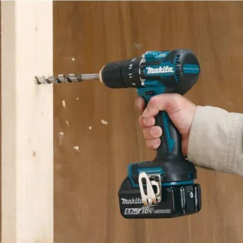 Taladro Percutor 18v Lxt 40nm Makita Dhp487fx4-1 Con B/c - Turquesa - 50hz/60hz