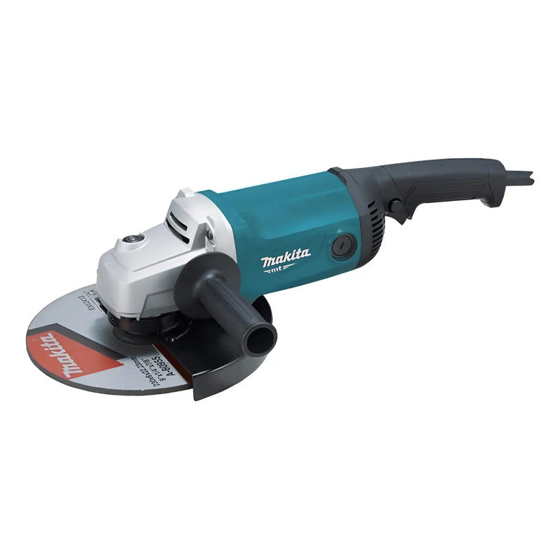 Esmeril Angular 9 PuLG, (230mm) Makita Mt M0921 2200 W Turquesa