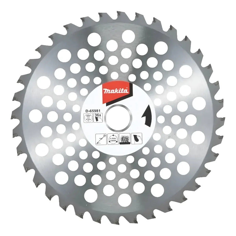 Disco Sierra P/desbrozadora 36 Dientes 230mm Makita D-65981 Plateado