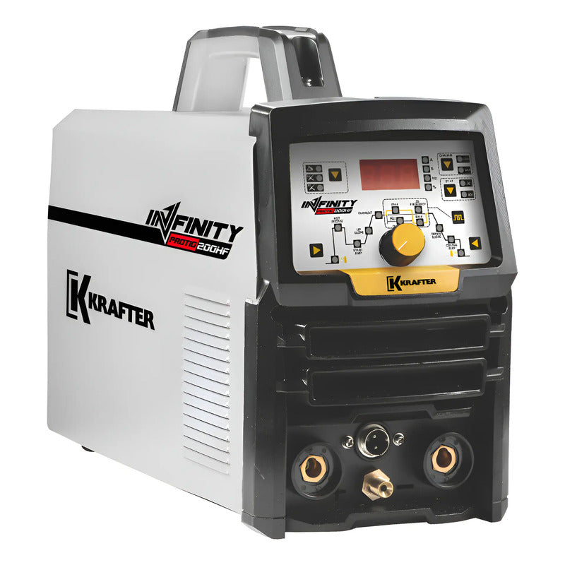 Soldadora Profesional Protig 200hf Tig/mma Infinity Krafter Blanco
