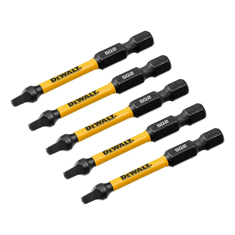 Puntas Flextorq Sq2 - 2-1/4'' (57.15mm) 5 Pzas - Dewalt