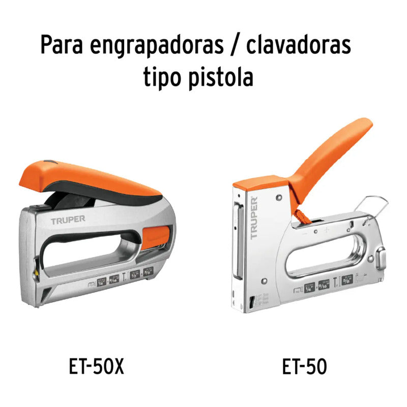 Grapas 3/8 Pulgadas X 1000 Piezas Truper Et-50-3/8  17967