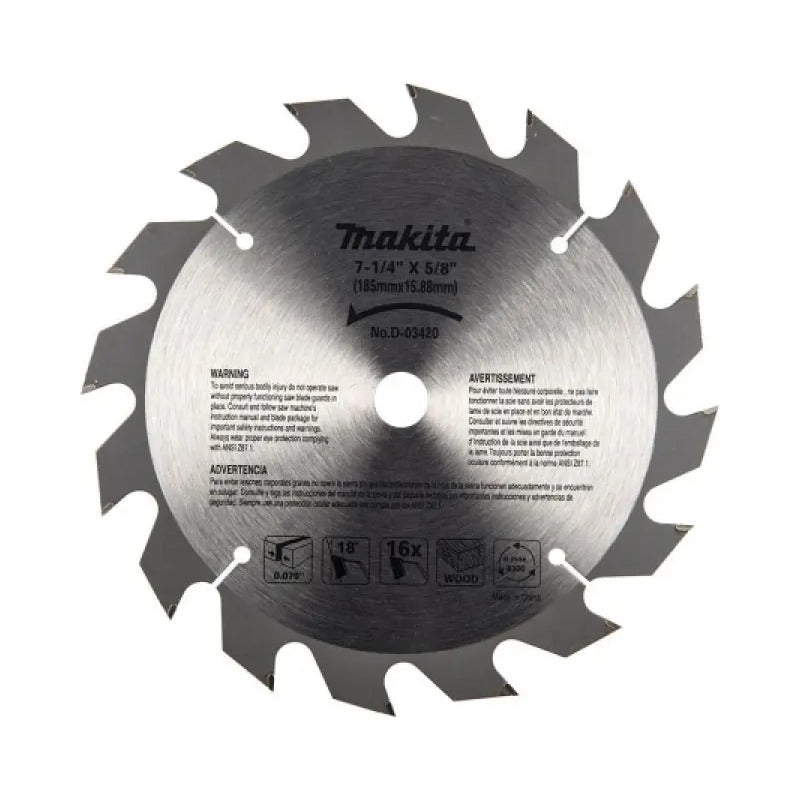 Disco Sierra Circular Makita 7 1/4 ( 185mm) 16 Dientes