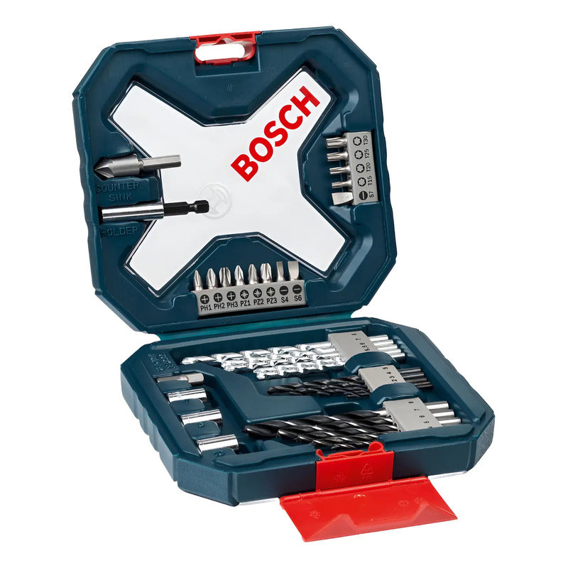 Maletin X-line Bosch 34 Unidades Brocas Y Puntas