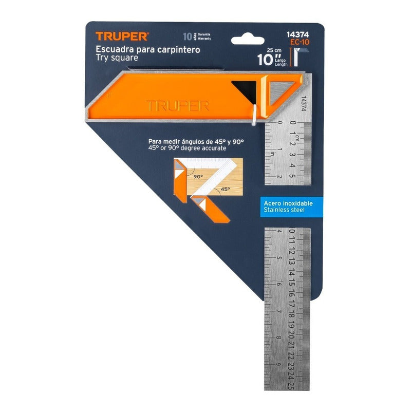 Escuadra De Carpintero 10 PuLG.  Truper