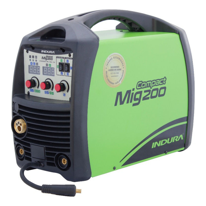 Soldadora Indura Compactmig 200 Color Verde Frecuencia 50 Hz Verde/negro