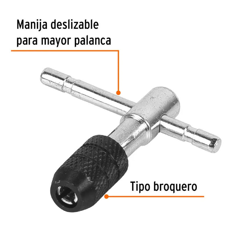 Maneral Para Machuelos En T 3/16  Man-t-3/16 Truper