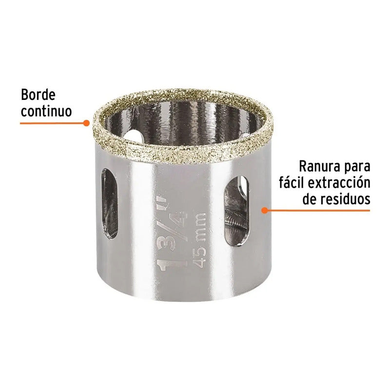 Sierra Copa Diamantada Cerámica Coaz-1-3/4 PuLG - Truper