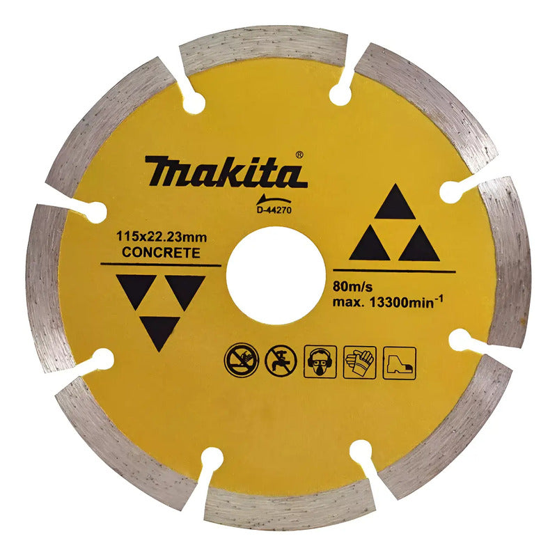 Disco Diamantado Segmentado Concreto 115mm Makita D-44270 Dorado Oscuro