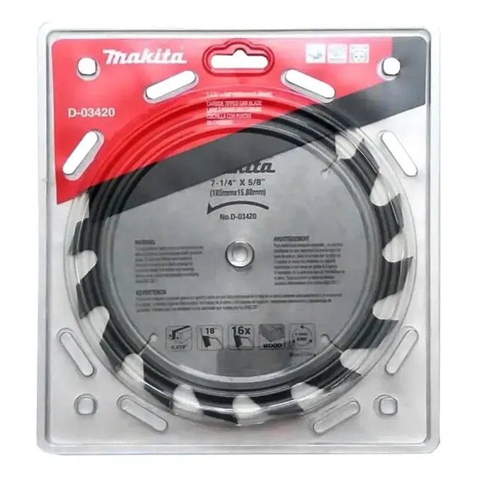 Disco Sierra Circular Makita 7 1/4 ( 185mm) 16 Dientes