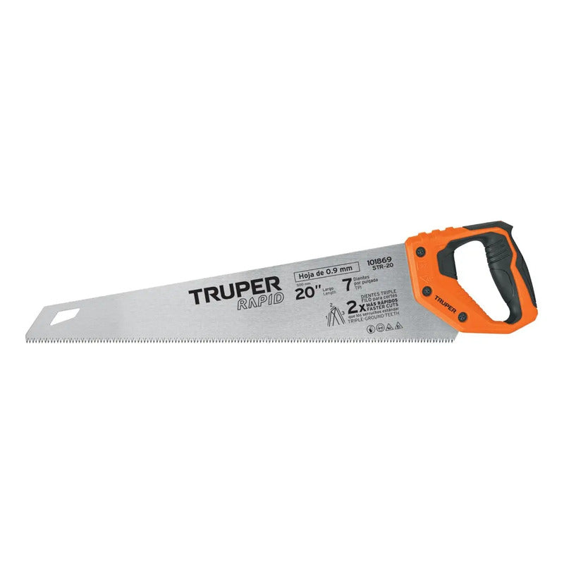 Serrucho Carpintero Rapid 20 PuLG 7 Dpp - Truper