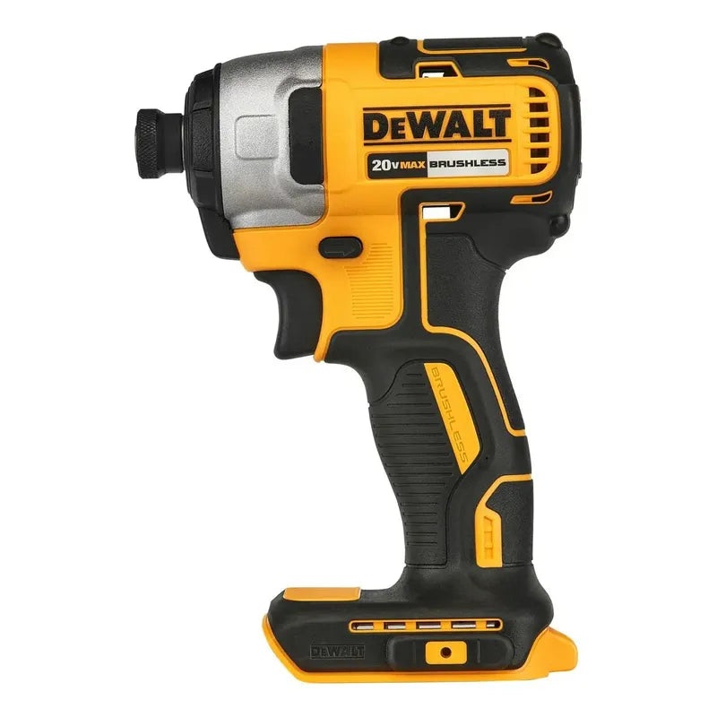 Atornillador De Impacto 1/4 20v +2 Baterias + Acces Dewalt Color Amarillo
