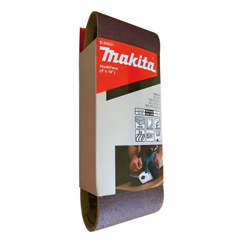 Lija De Banda 3 X 18 Pulgadas Makita Grano 120 D-59221 120