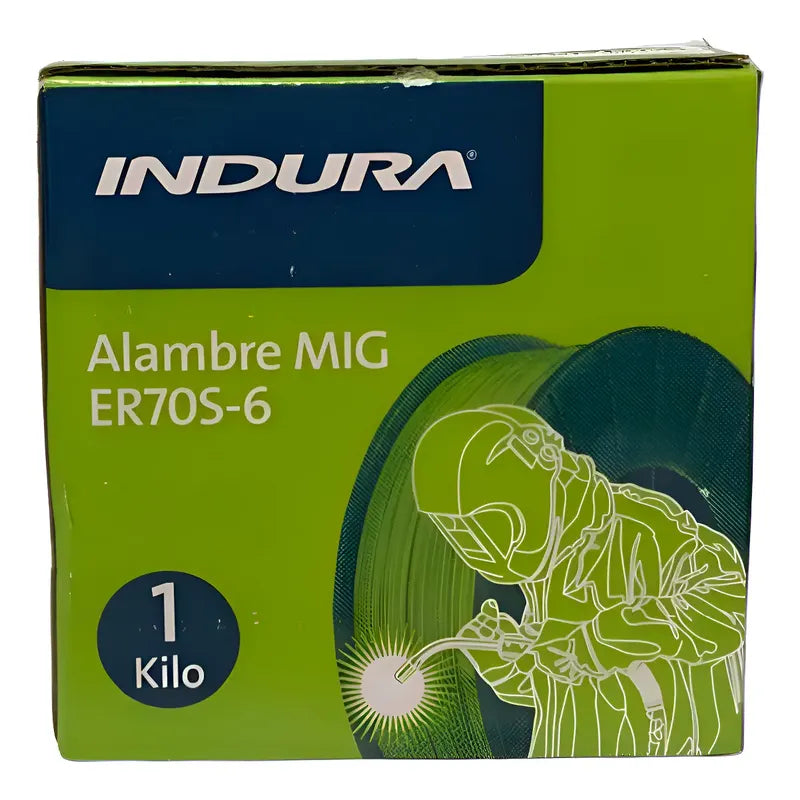 Alambre Mig Er70s-6 0.8 Mm 1 Kg Indura Verde