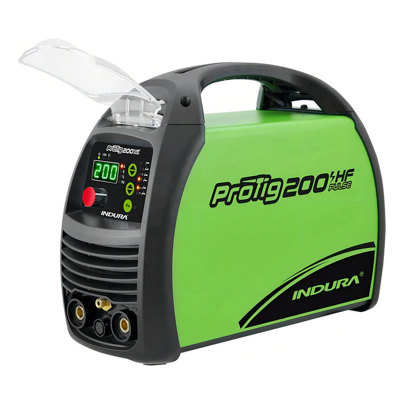 Soldadora Indura Protig 200 Hf Pulse 50/60 Hz 200 Amperes Color Verde