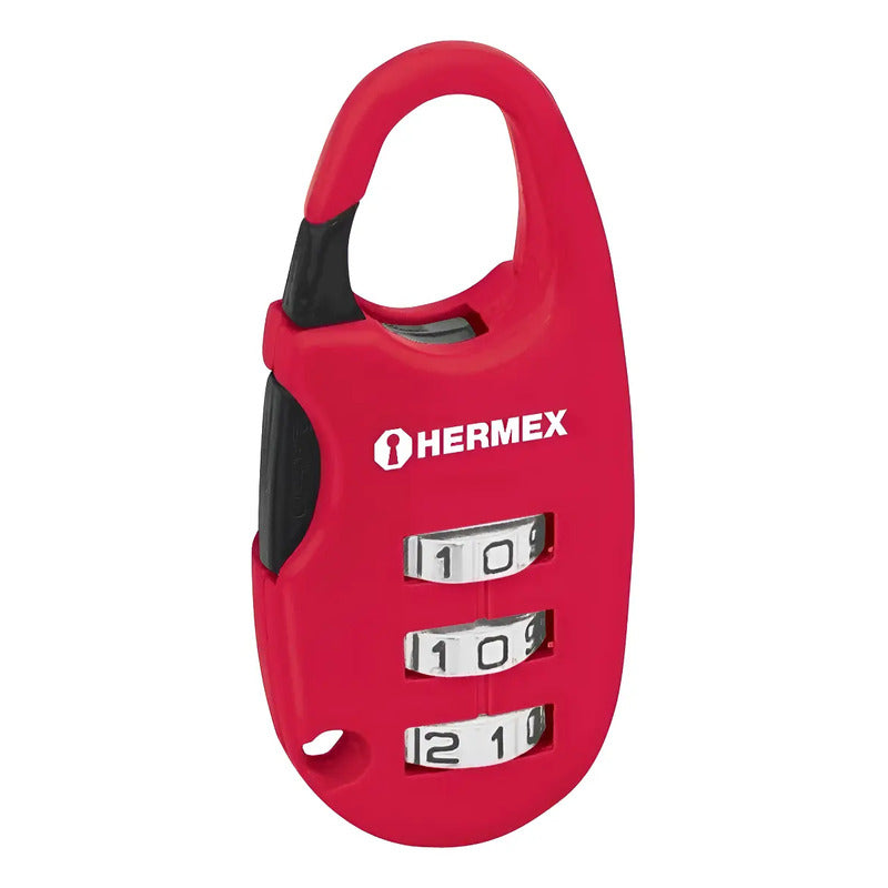 Candado 25 Mm Para Maleta Con Clave Hermex 