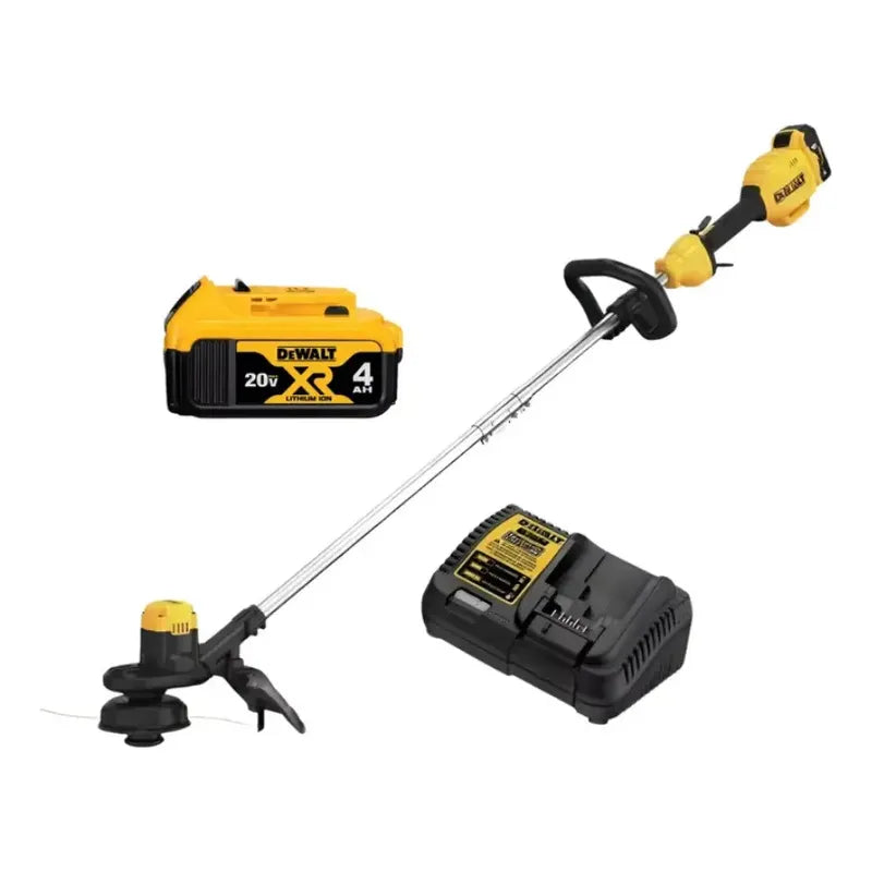 Orilladora 20v Dewalt Dcst925m1e-b2 + Carg Y Bat 4.0 Ah Plateado/amarillo/negro