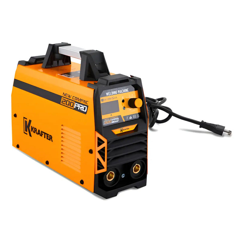 Soldadora Inverter 200a New Compac 200 Pro Krafter Amarillo