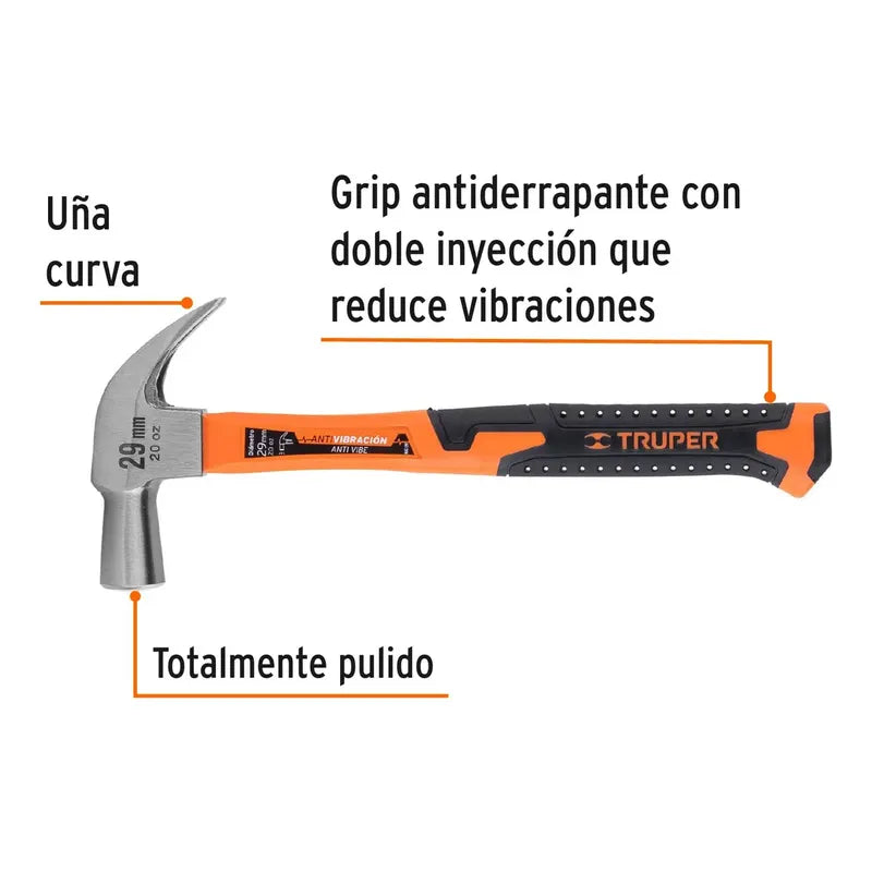 Martillo Mango Fibra De Vidrio 29mm Truper