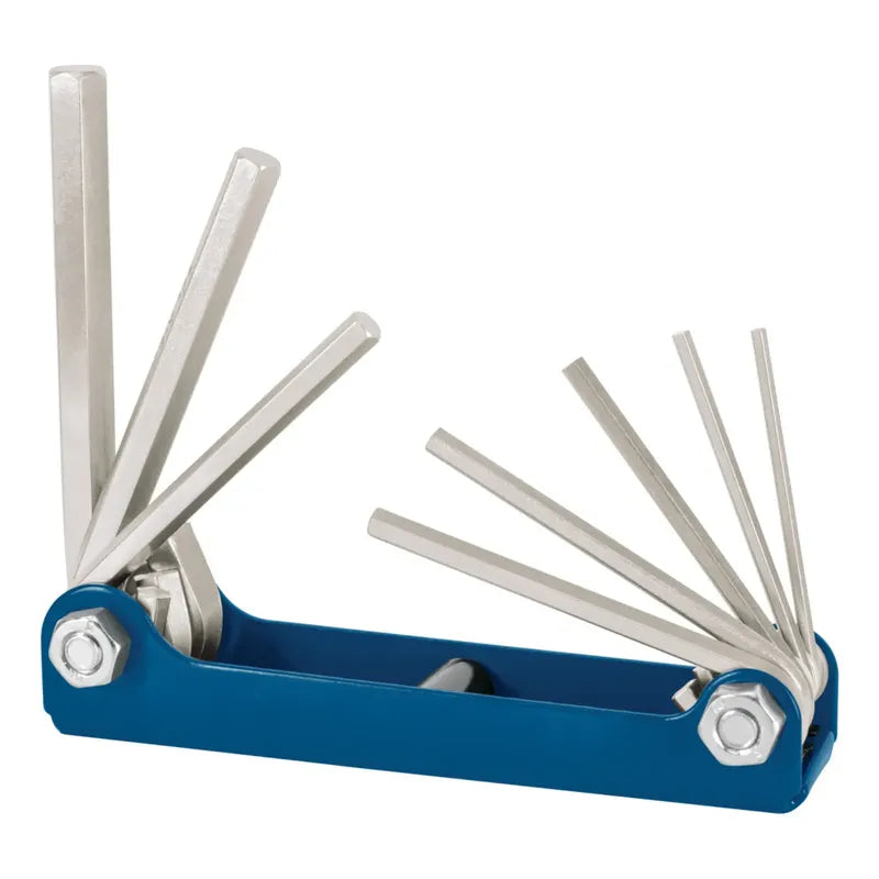 Juego De 8 Llaves Allen Tipo Navaja All-8m, Truper 15555 Plateado