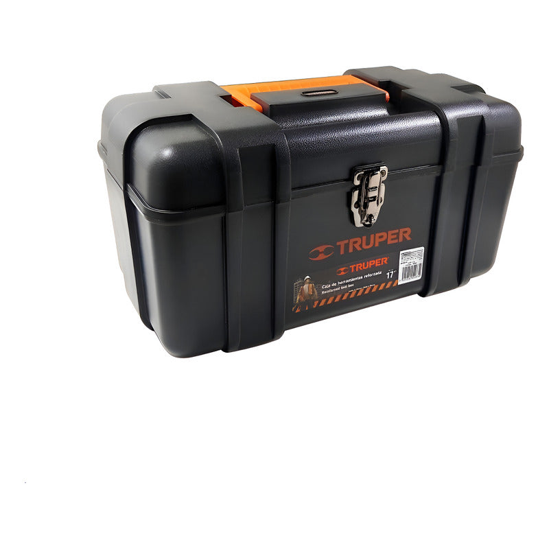 Caja De Herramientas 17'' Broche Metálico Truper Negro