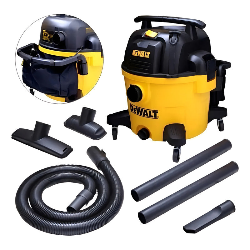 Aspiradora Polvo/agua 23 Litros 1100w Dewalt Dwv106-b2c Amarillo/negro