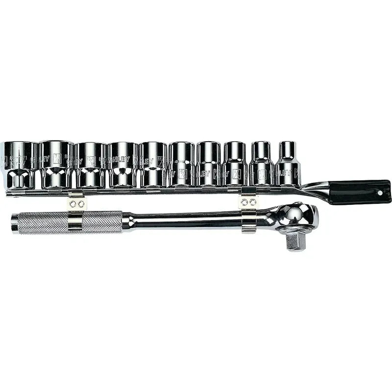 Juego De Dados Métrico Mando 1/2  11 Piezas Stanley 86-734