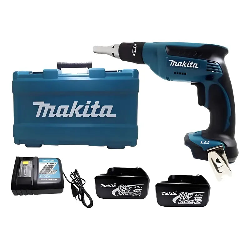 Kit Atornillador Inalámbrico 1/4' 18v Makita Dfs452rfe Turquesa 18v