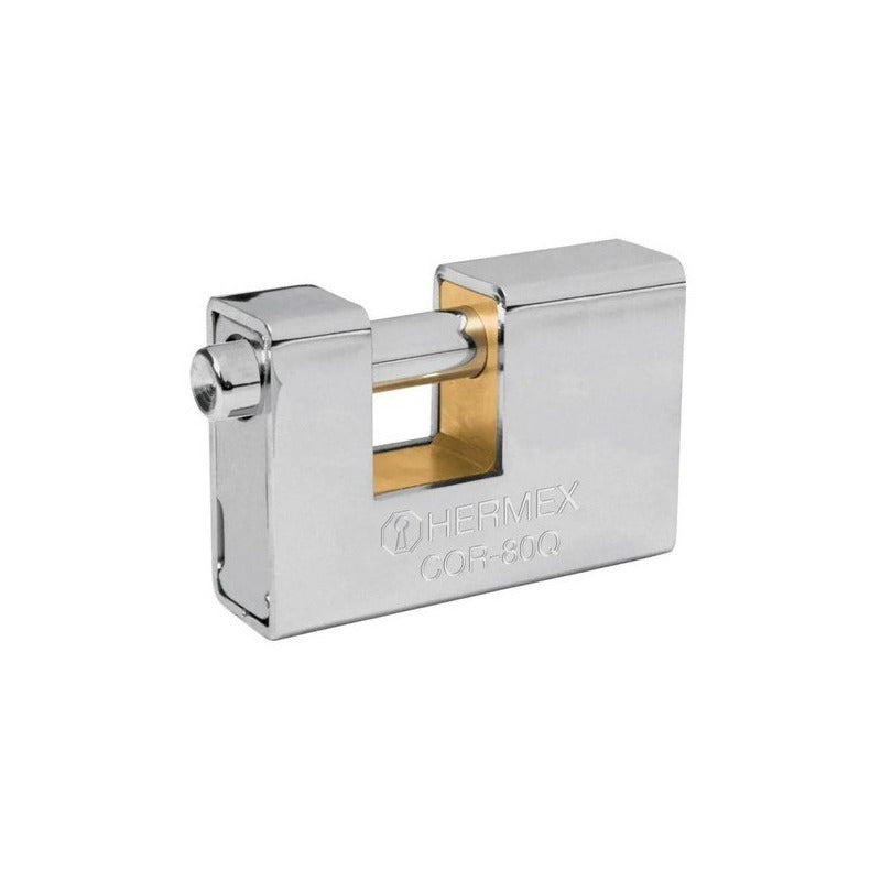 Candado Cortina Antipalanca Llave Blindados Hermex 43352 Gris